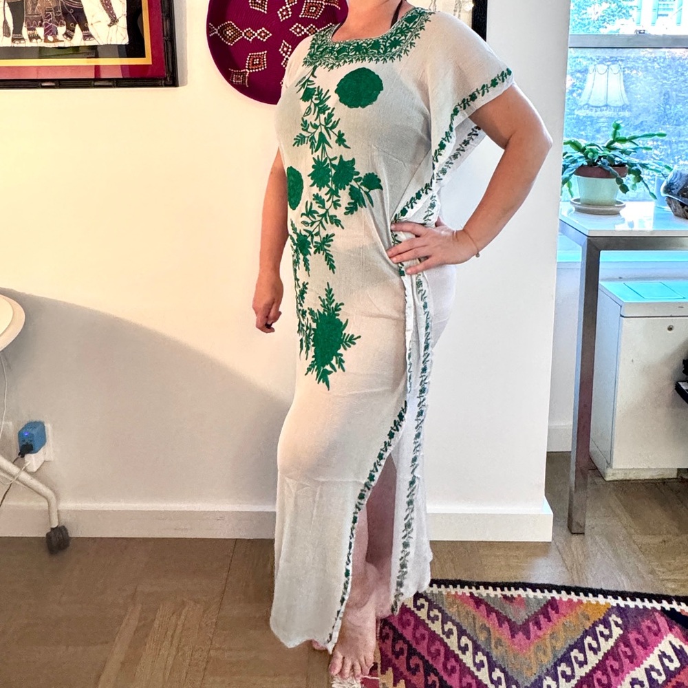 Embroidered coverup